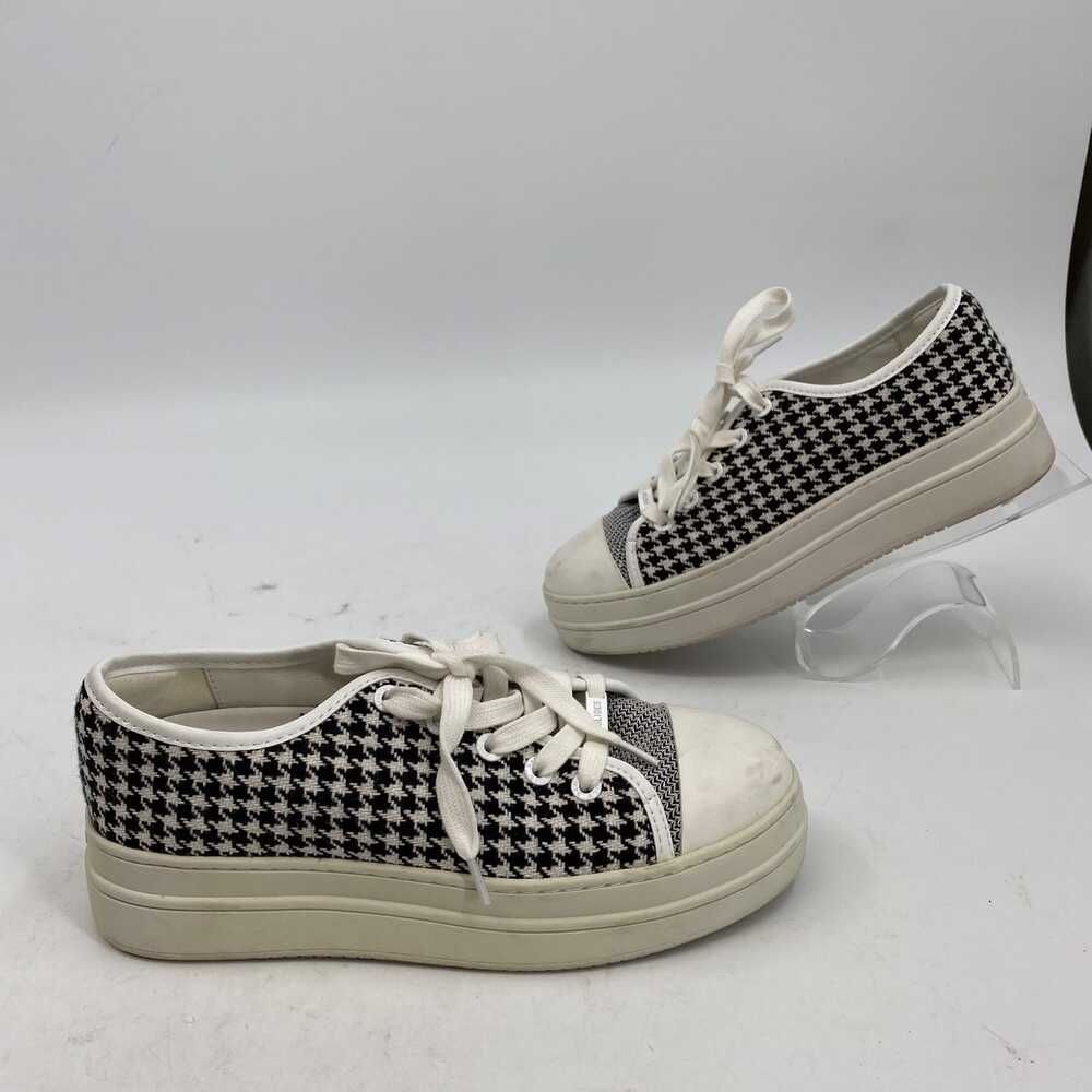 J/SLIDES Black White Sneakers Low-Top Houndstooth | Womens 6